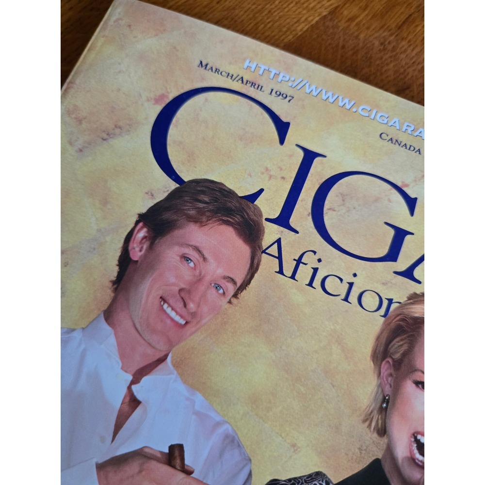 Cigar Aficionado Magazine March April 1997 Wayne Gretzky Janet Jones Vintage - Picture 2 of 4